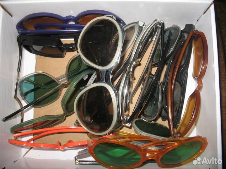 Ретро темные солнечные очки, винтаж СССР и т.п