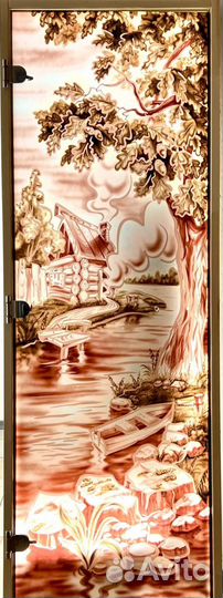 Дверь стеклянная фотопечать 1900х680 «Сказка» Пр