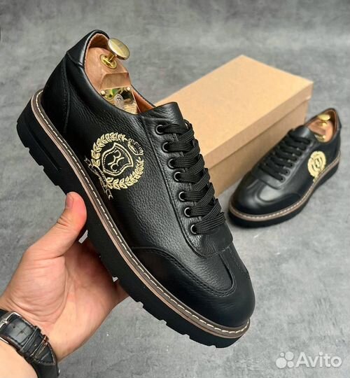 Кроссовки мужские из натуральной кожи
