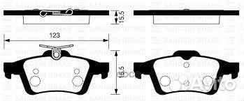 Колодки тормозные ford focus II/III/mazda 3/OPE