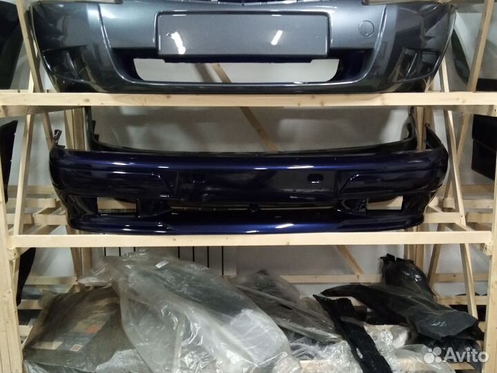 Бампер передний Спорт 2114 цвет (синий) Персей