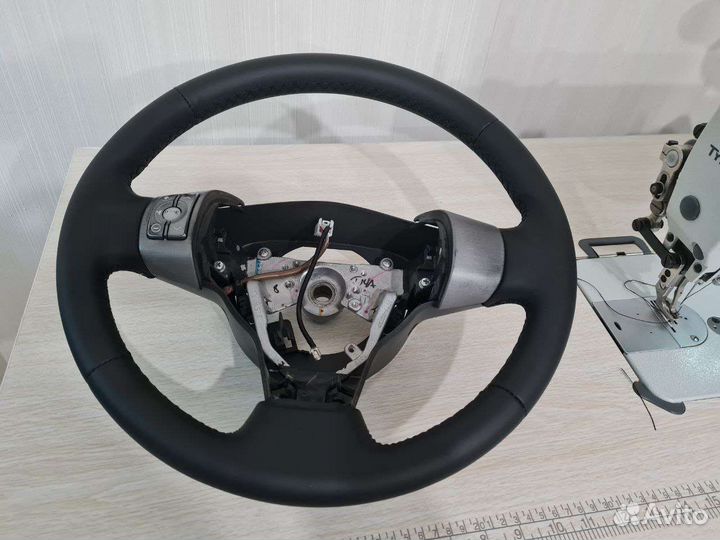 Перетяжка руля кожей