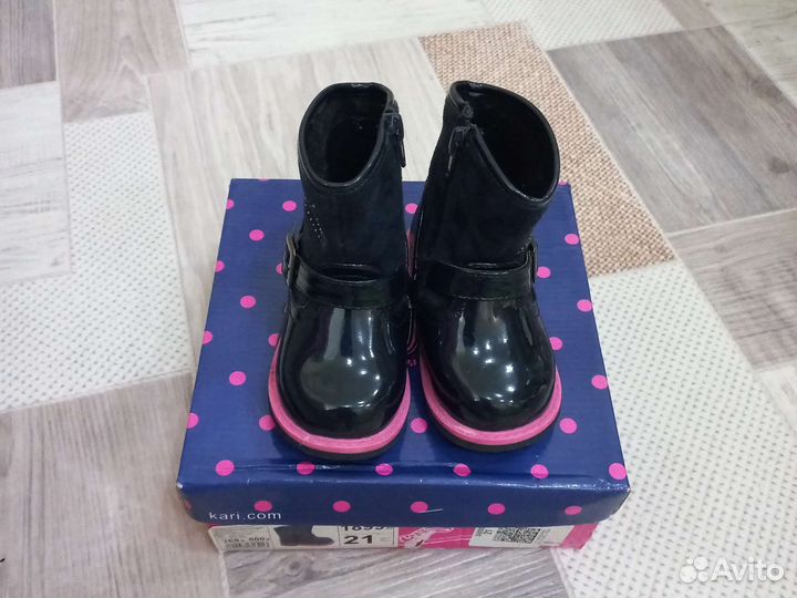 Сапоги осень весна для девочки 21 размер