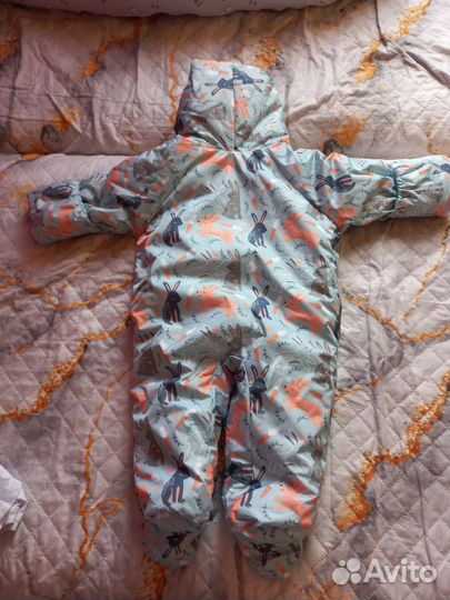 Комбинезон для новорожденных новый деми 74р