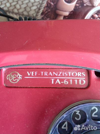 Дисковый телефон vef-tranzistors TA-611D