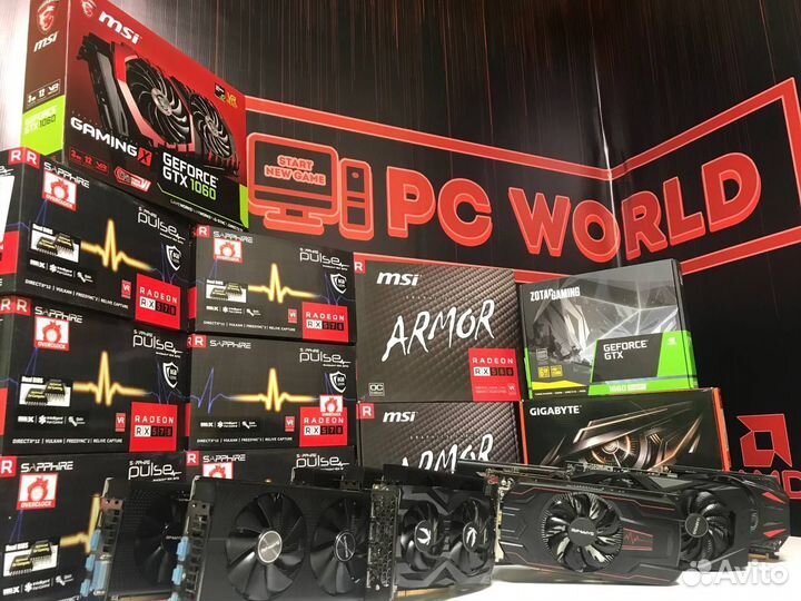 Видеокарта RX 470-560-570-580-GTX 1660 super