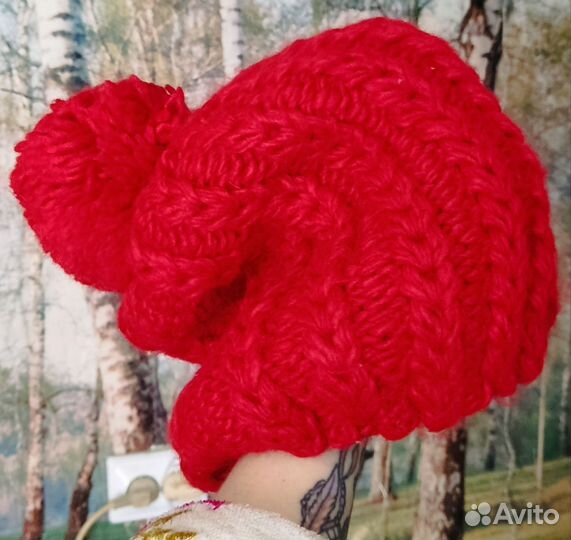 Зимняя шапка и снуд женский