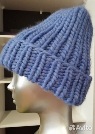 Шапка женская вязаная ручная работа