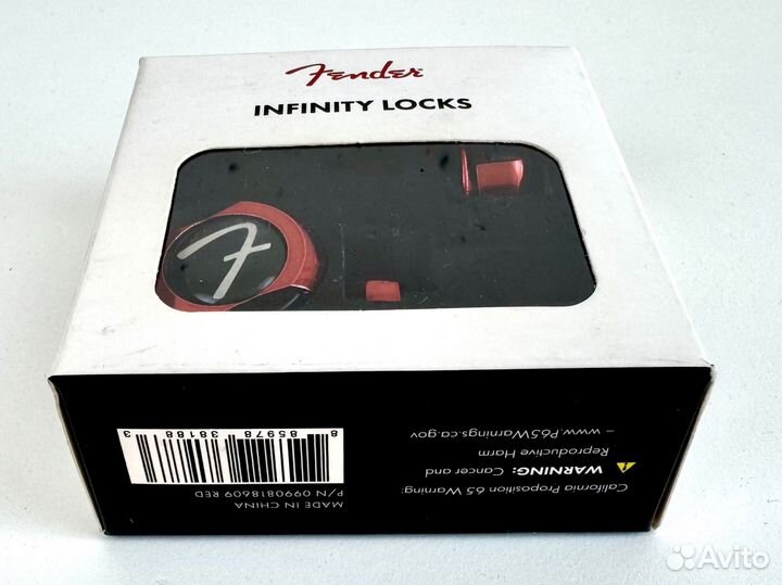 Стреплоки Fender Infinity Locks Red