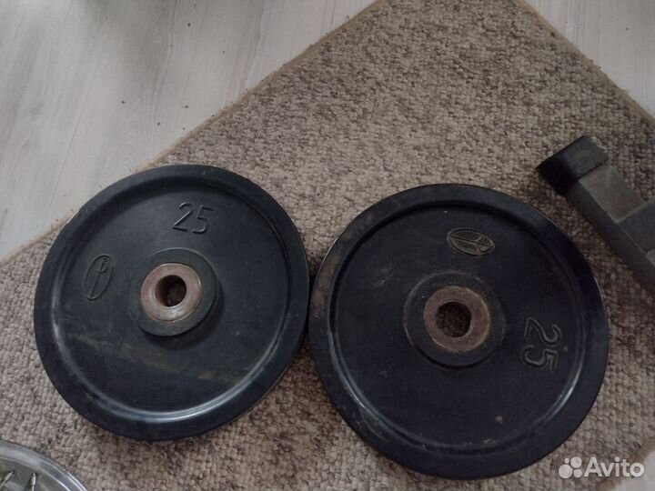 Скамья, штанга