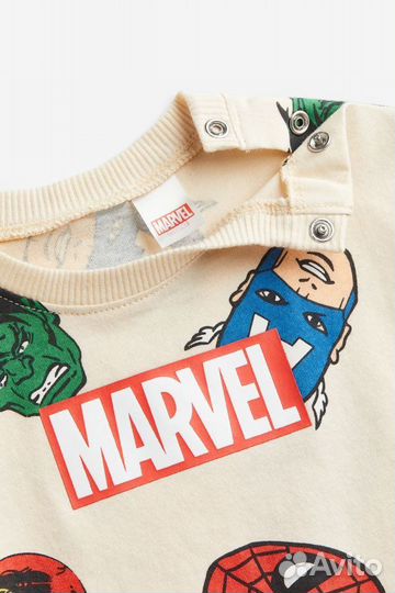 Коплект летний H&M marvel футболка +шорты 92
