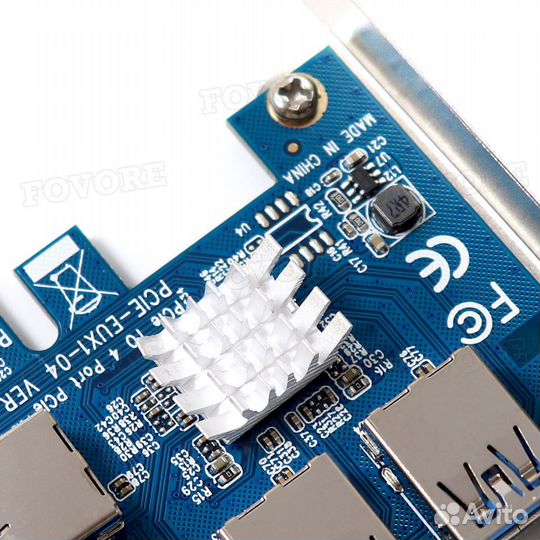 Расширитель портов PCI-E - 4 USB для майнинга