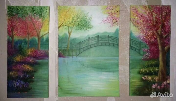 Интерьерная картина, масло на холсте,в подарок