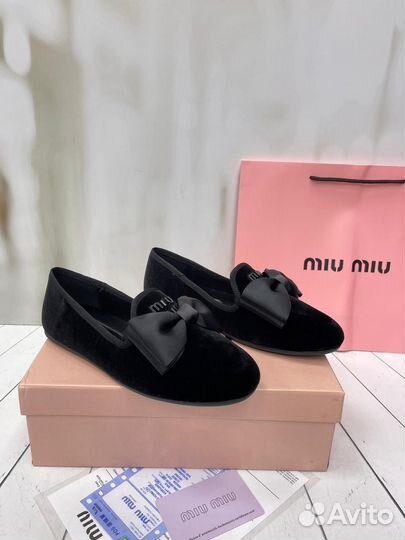 Лоферы miu miu 3 цвета