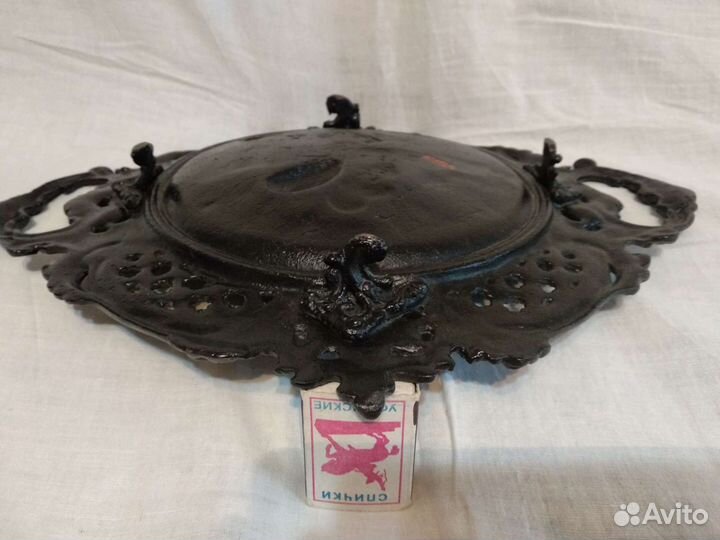 Блюдо чугунное литьё Касли 1982 отличное состояние