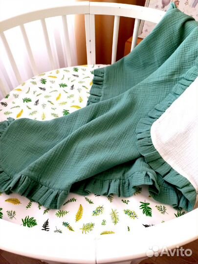 Детский муслиновый плед-конверт