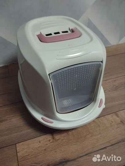 Закрытый лоток-домик для кошек большой