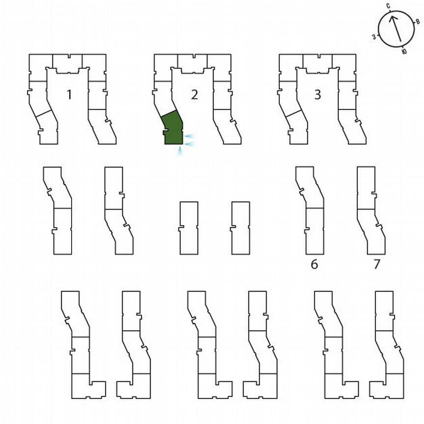 2-к. квартира, 57,7 м², 1/3 эт.