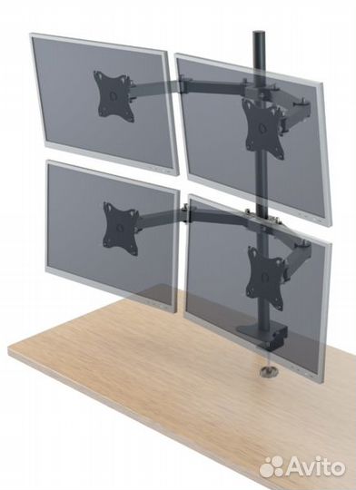 Кронштейн для четырех мониторов Рэмо К-504,чёрный
