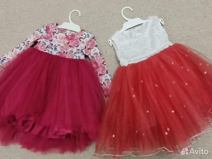 Платье праздничное пышное для принцессы 74-80