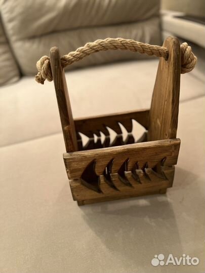 Корзина - ящик - подставка для вина/водки