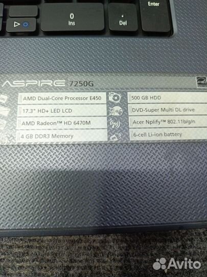 Ноутбук бу Acer 17.3 дюйма