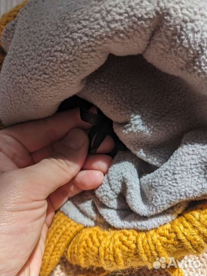 Комплект детский зимний шапка и шарф варежки