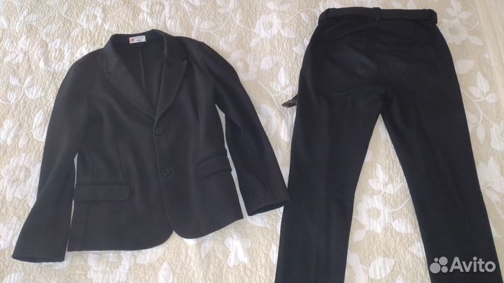 Пиджак чёрный на мальчика button blue 164