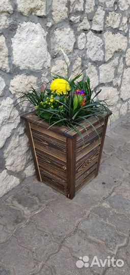 Кашпо для цветов и деревьев ручная работа