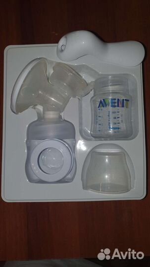 Молокоотсос avent ручной с бутылочки