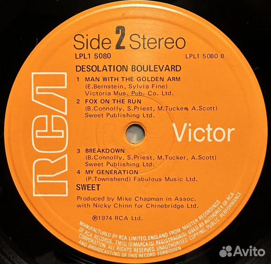 Sweet – Desolation Boulevard (Германия 1974г.)