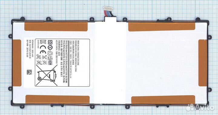 Акб SP3496A8H для Samsung GT-P8110 3.7V 9000mAh