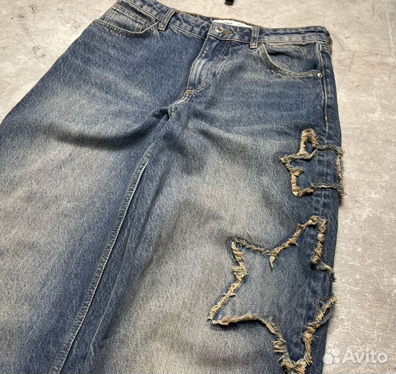 Широкие джинсы Jaded London Stars Opium Y2K