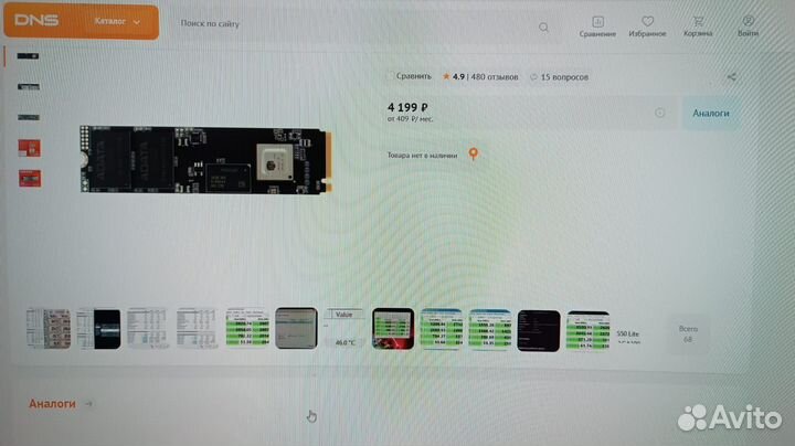 Жесткий диск ssd М2