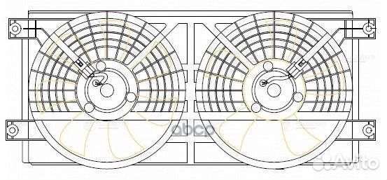 Вентилятор радиатора кондиционера lfac1750 luzar