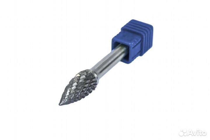 Шарошка коническая скругленная по металлу(10мм, хв
