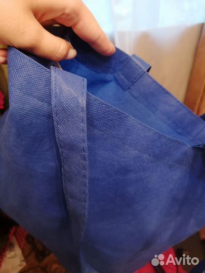 Сумка шоппер синяя