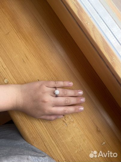 Кольцо с бриллиантом 2.84 ct