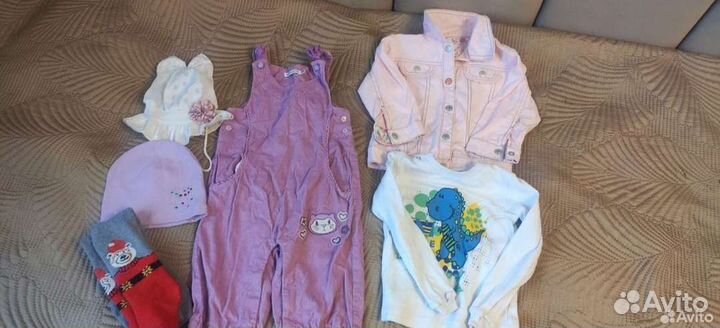 Огромный пакет вещей на девочку 80-86-92