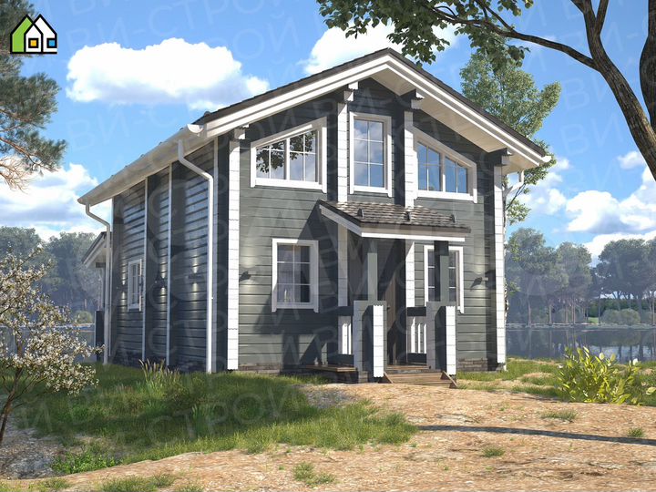 Дом 87,6 м² на участке 6 сот.