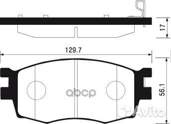 Колодки передние SP1186 Sangsin brake