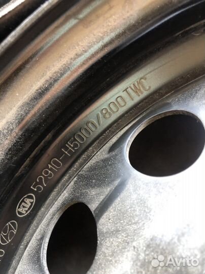 Диски штампованные R15 hyundai kia комплект