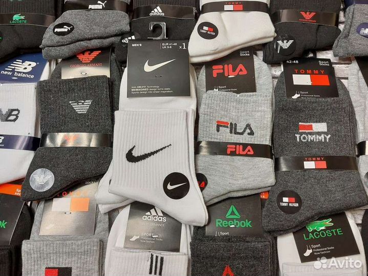 Носки Nike Adidas Puma Reebok