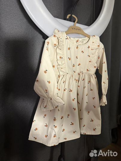 Платье для девочки на 1-2 года экохлопок