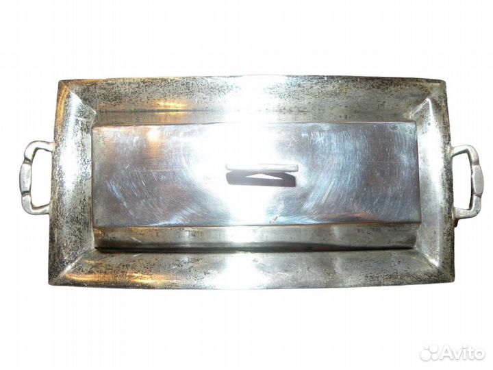 Серебряная масленка ручной работы