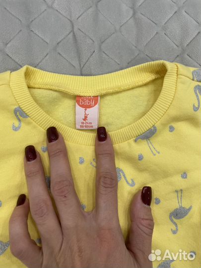 Свитшот для девочки размер 86-92