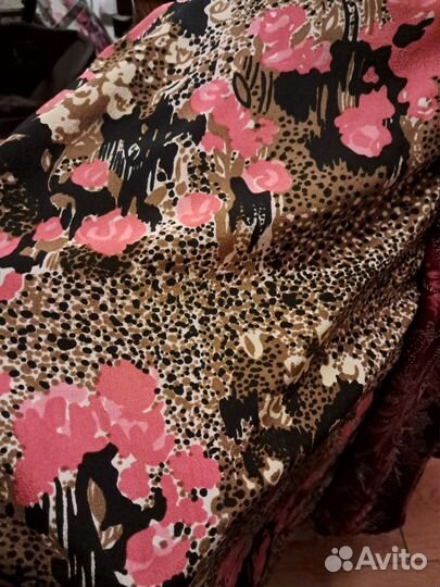 Платье из крепдешина СССР 52-54 размер