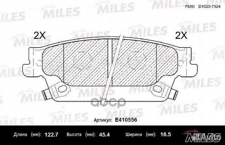 Колодки тормозные cadillac SRX 04-08 задние Low