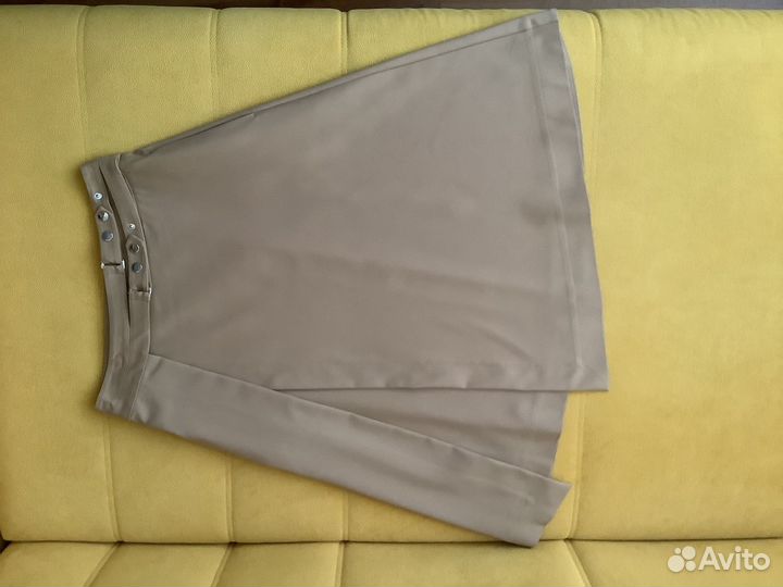 Юбка женская 42 44 миди с разрезом