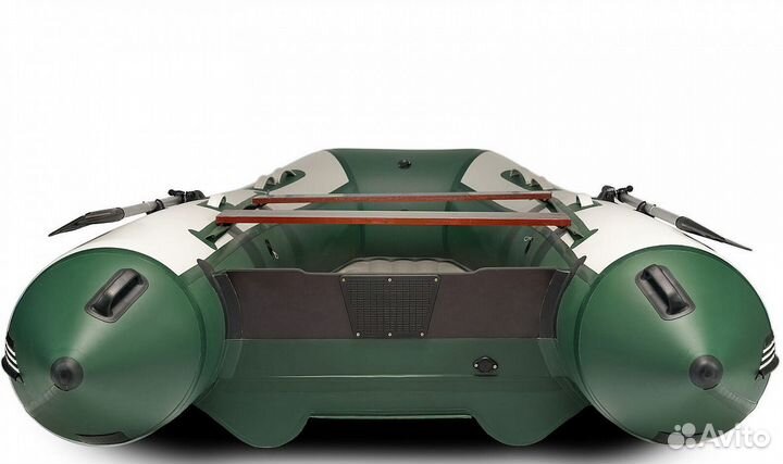 Лодка mishimo lite DF 390 (Светло-серо - зеленый)